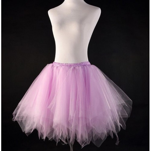 Women's modern dance ballet stage performance skirt for girls model show cosplay tutu skirts candy color photography bridesmaid skirts